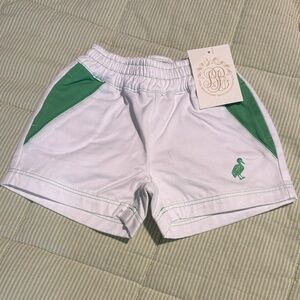 NWT Beaufort Bonnet Co White and Green Shorts 12 mo
